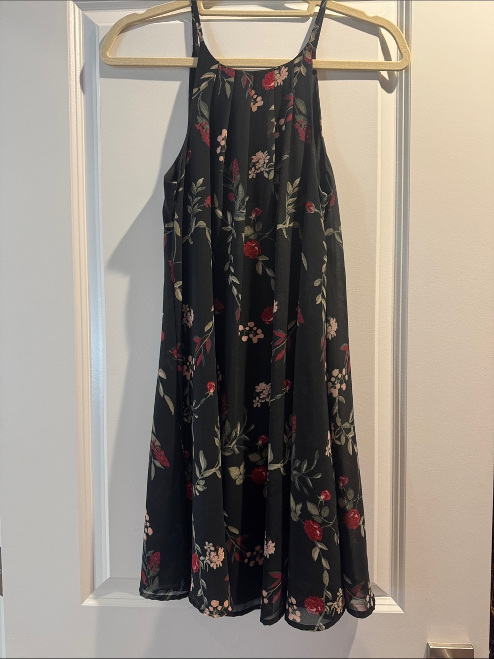 Black floral dress